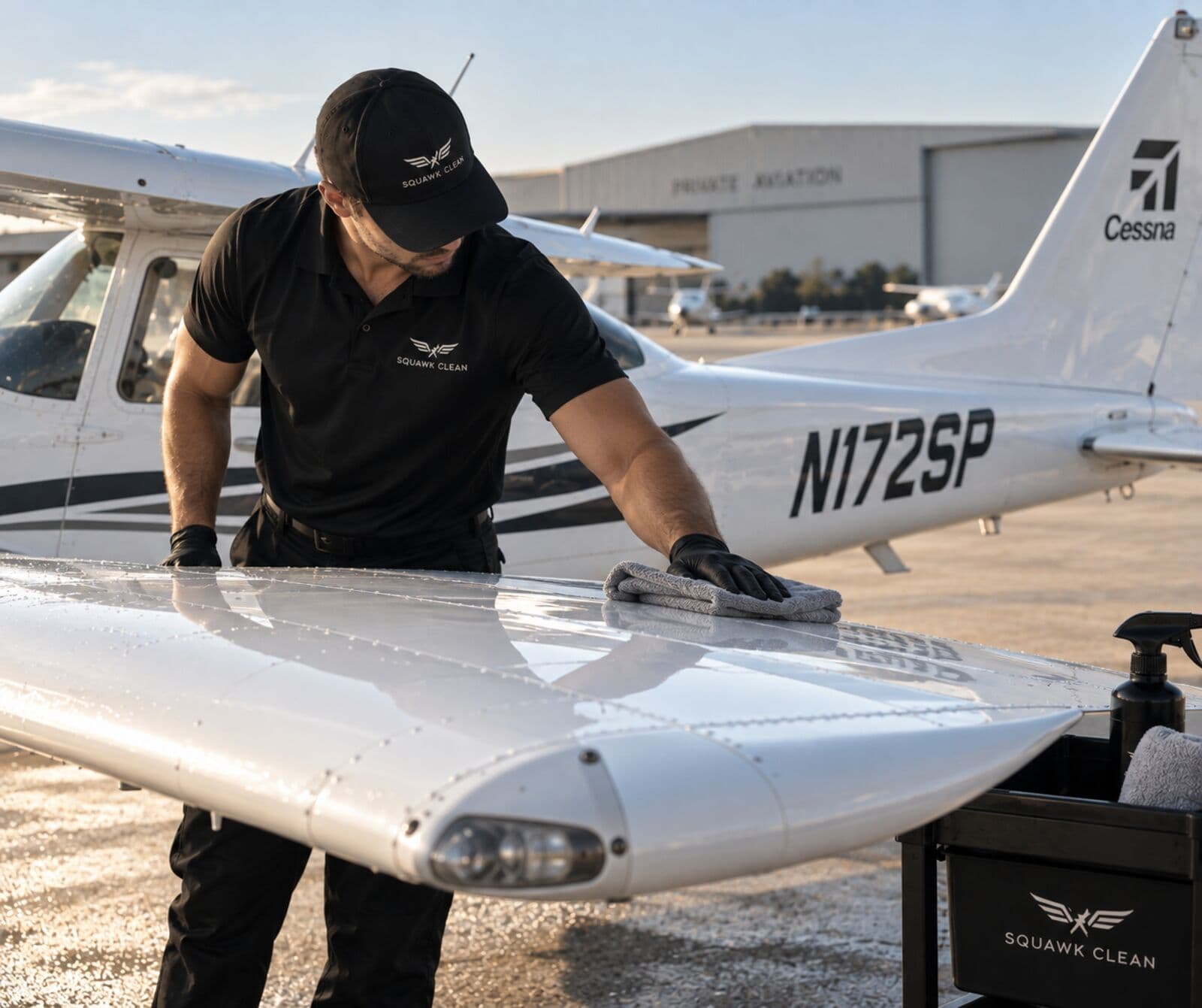 Single-engine piston detailing